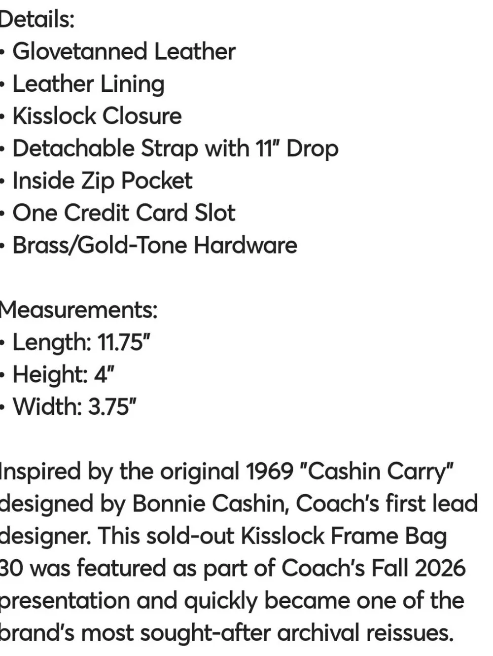Coach Kisslock 30 Sport Red